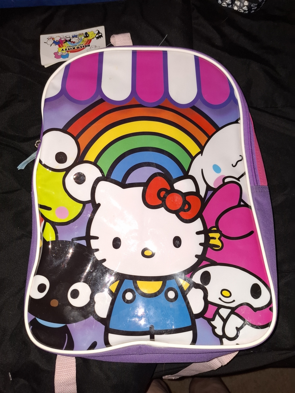 Hello Kitty Rainbow Character Kids Backpack - Pink, Purple, Blue
